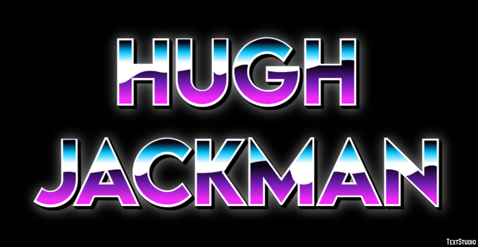 Hugh Jackman Efeito de texto