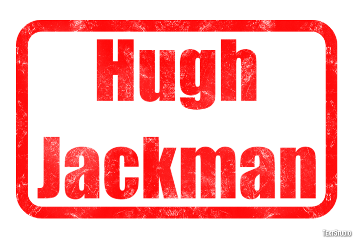 Hugh Jackman Text Effect