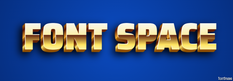 Font Space Texteffekt