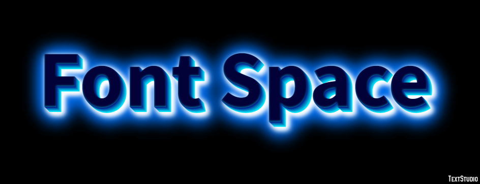 Font Space Texteffekt