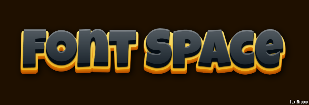 Font Space Texteffekt