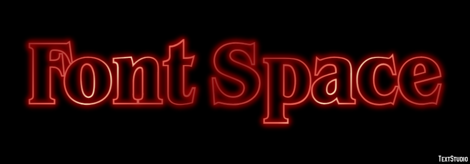 Font Space Texteffekt