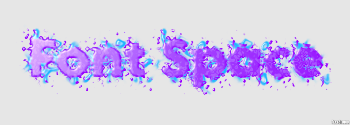 Font Space Effetto testo