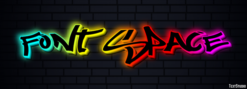 Font Space Texteffekt
