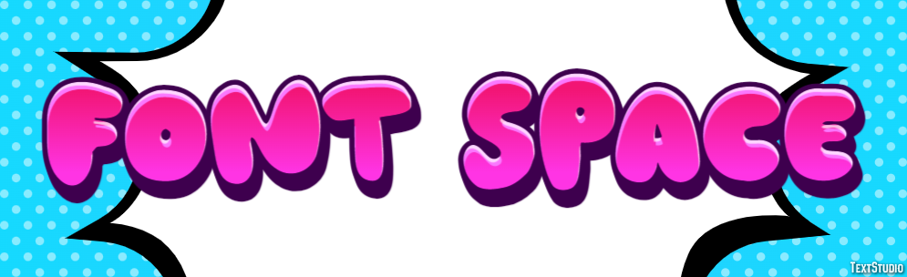 Font Space Texteffekt