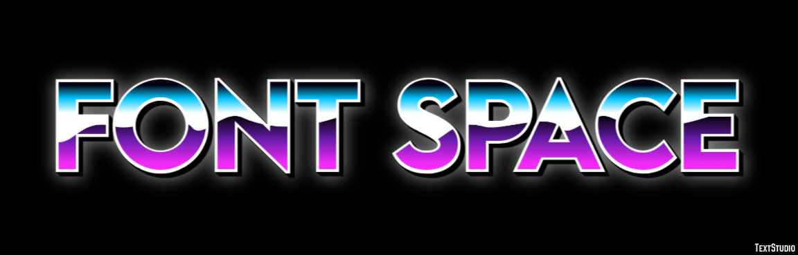 Font Space Texteffekt