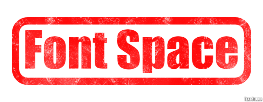 Font Space Texteffekt