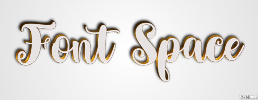Font Space Texteffekt