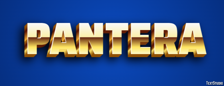 Pantera Efecto de Texto