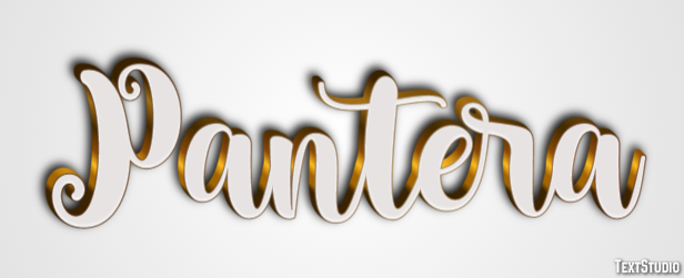 Pantera Efecto de Texto