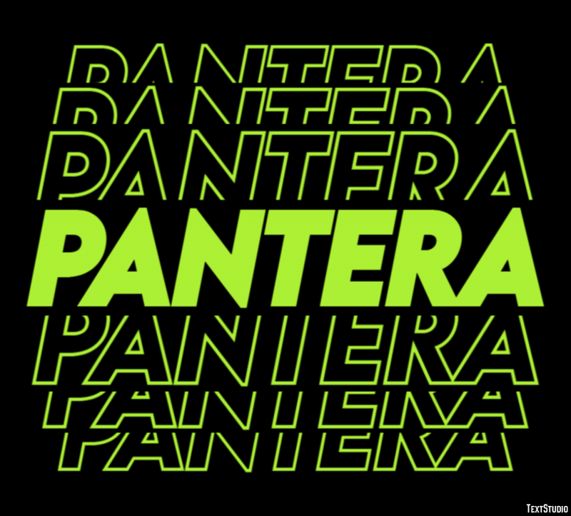 Pantera Effetto testo