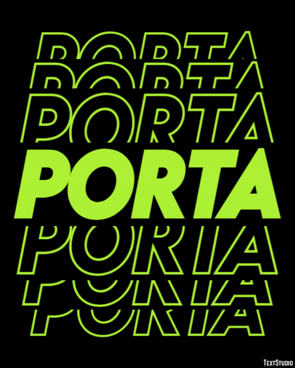 Porta Efekt tekstowy