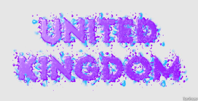 United Kingdom Text effect