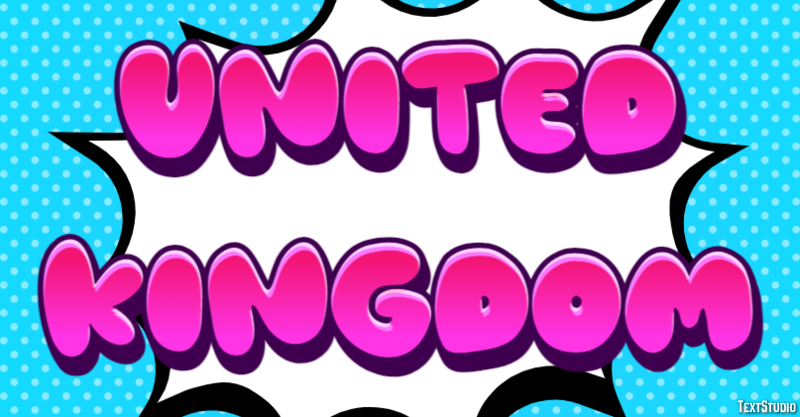 United Kingdom Text Effect