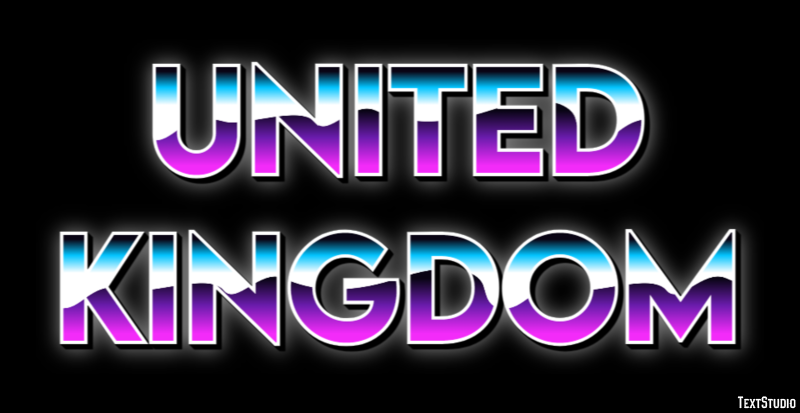 United Kingdom Text effect