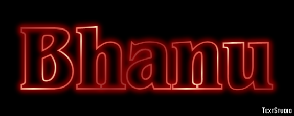 Bhanu Efeito de texto