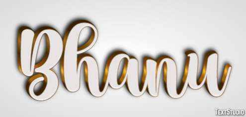 Bhanu Efecto de Texto