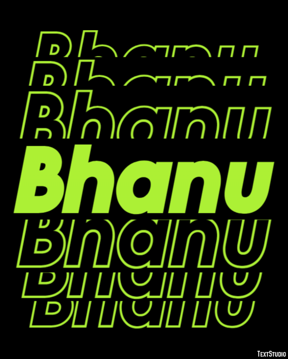 Bhanu Efeito de texto