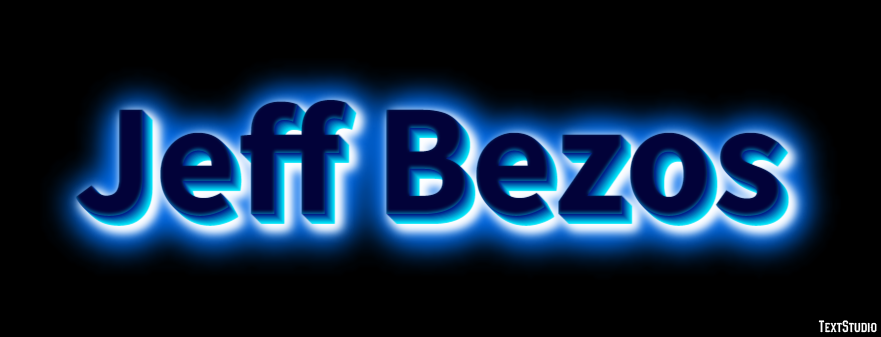 Jeff Bezos Efeito de texto