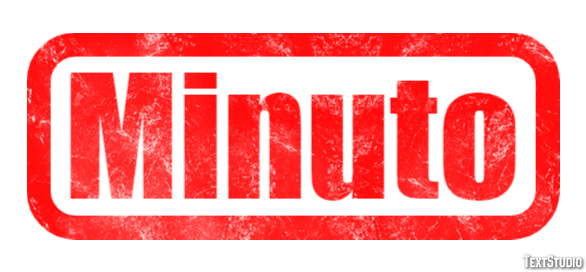 Minuto Efeito do texto