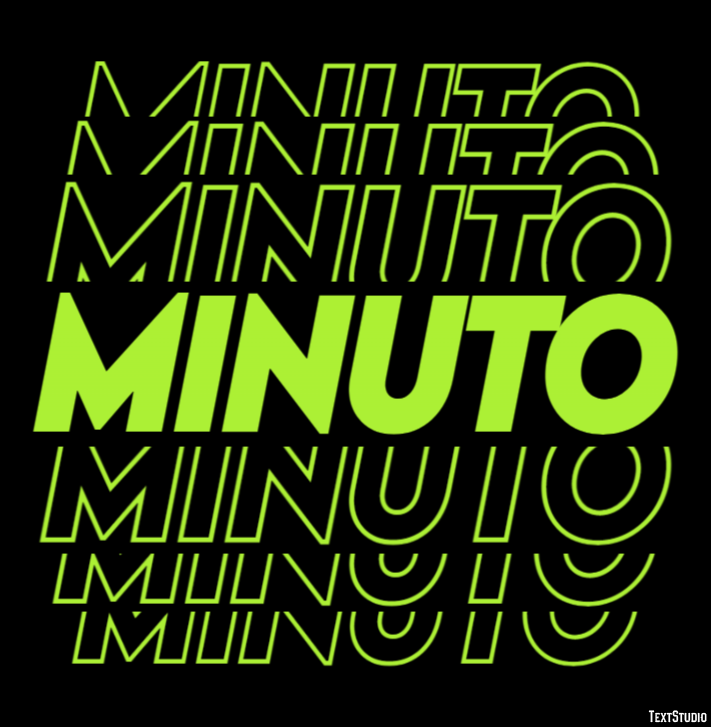 Minuto Efeito de texto
