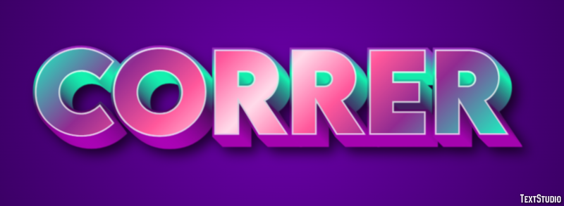 Correr テキスト効果
