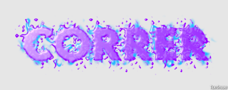 Correr テキスト効果