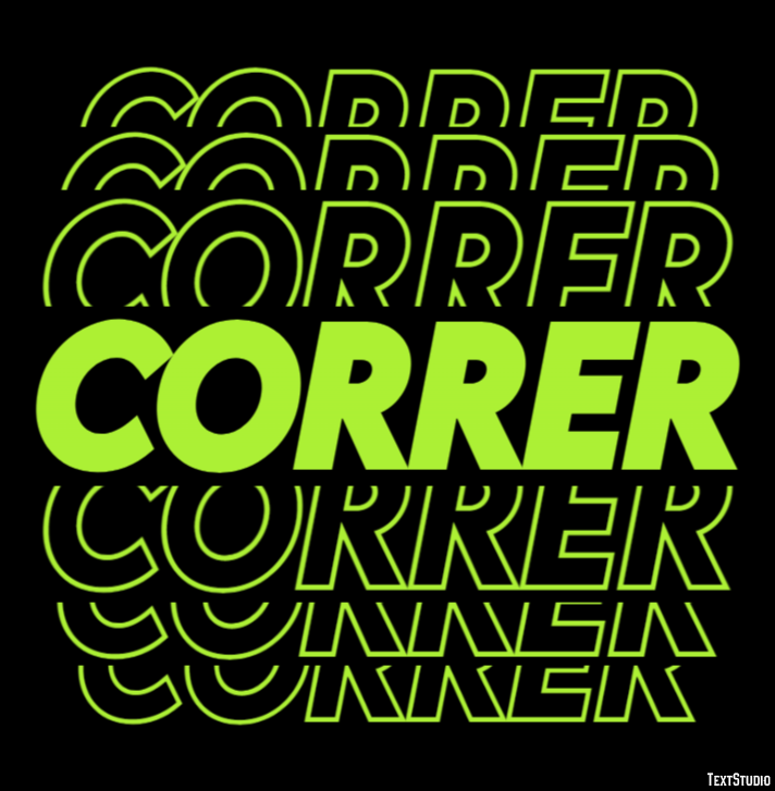 Correr テキスト効果