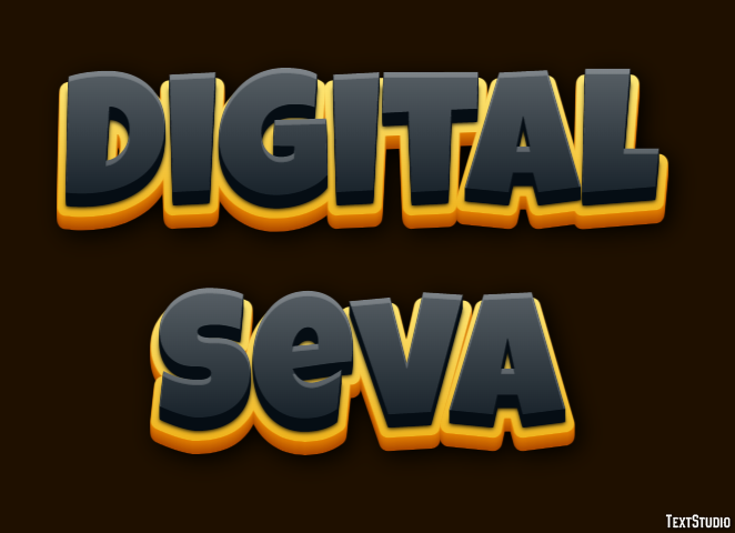 Digital Seva Tekst Effect