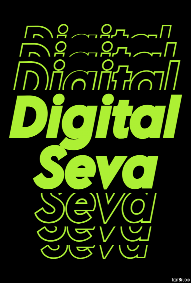 Digital Seva Tekst Effect