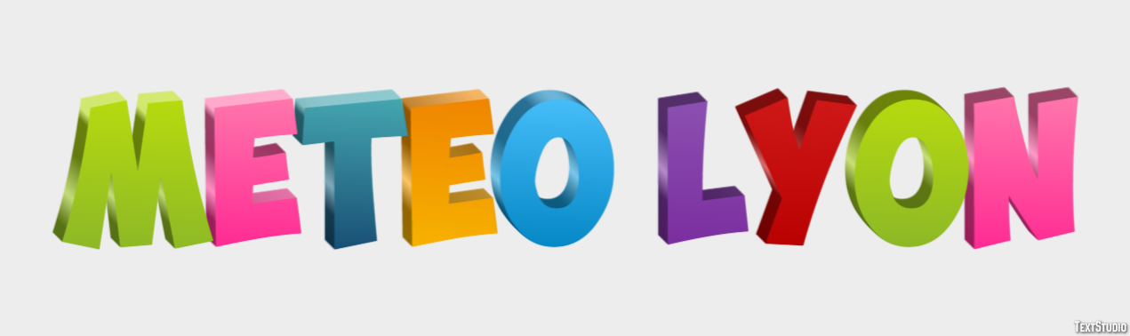 Meteo Lyon Efeito de texto