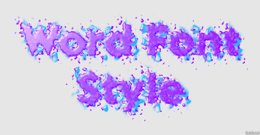 Word Font Style Effetto testo