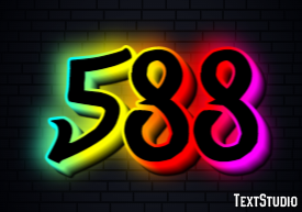 588 Text effect