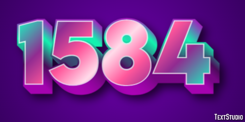 1584 Text Effect