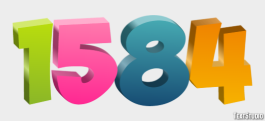 1584 Text Effect