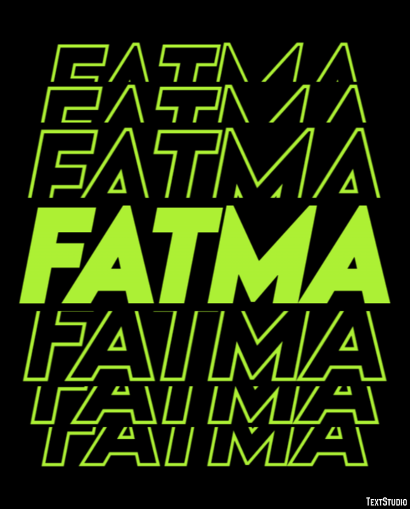 Fatma Efeito de texto