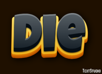 Die Text Effect