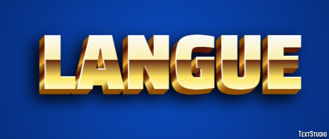 Langue Effet de texte