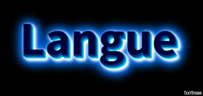 Langue Effet de Texte