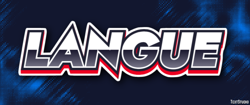 Langue Effet de texte