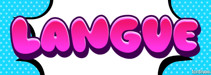 Langue Effet de texte