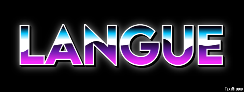 Langue Effet de Texte