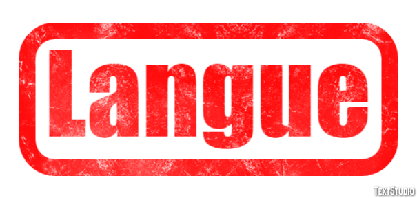 Langue Effet de Texte