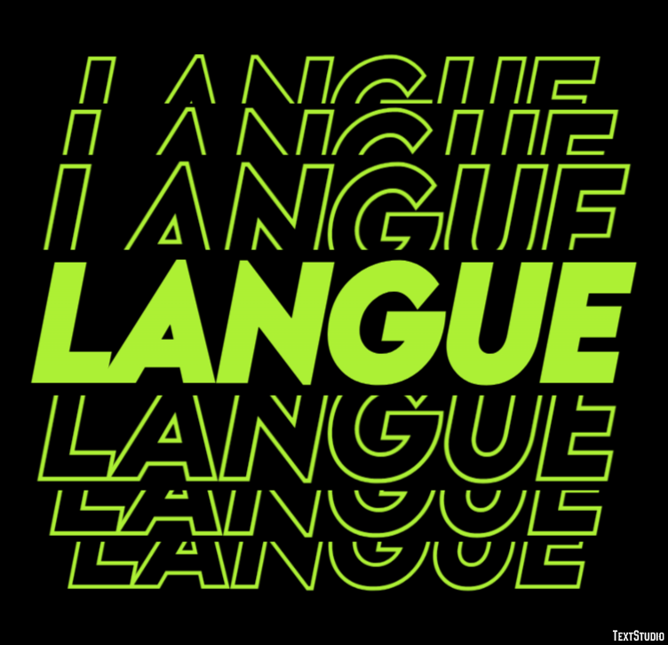 Langue Effet de Texte