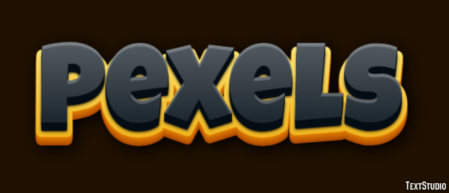 Pexels Efekt tekstowy