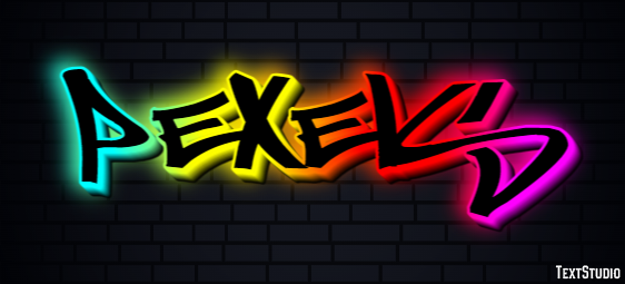 Pexels Efekt tekstowy