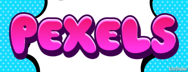 Pexels Efekt tekstowy