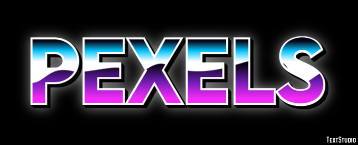 Pexels Efekt tekstowy