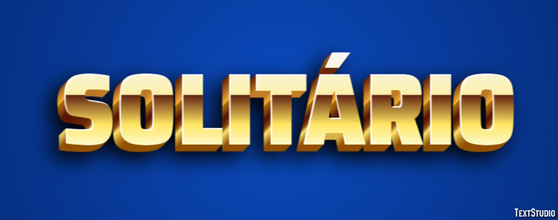 Solitário Texteffekt