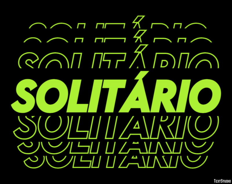 Solitário Tekst Effect